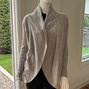 Final Price- No Offers! Barefoot dreams, gray open cardigan
